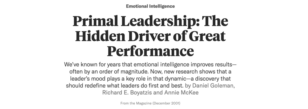 Primal Leadership img from HBR Primal Leadership img from HBR